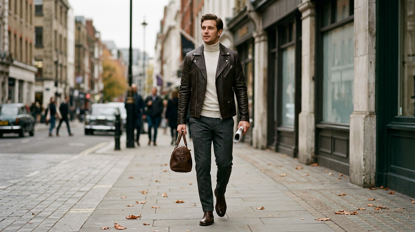 The Men's Leather Jacket Guide: Hides, Cuts, and Care