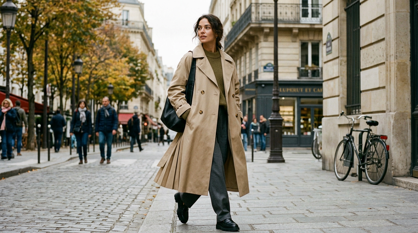The Modern Trench Coat: Cut, Fabric, and Proportion Guide